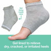Picture of ZenToes Moisturizing Heel Socks 2 Pairs Gel Lined Toeless Spa Socks to Heal and Treat Dry, Cracked Heels While You Sleep (Regular, Cotton Gray)