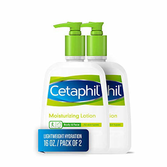 Picture of Cetaphil Moisturizing Lotion for All Skin Types, Body and Face Lotion, 16 Fl Oz (Pack of 2)