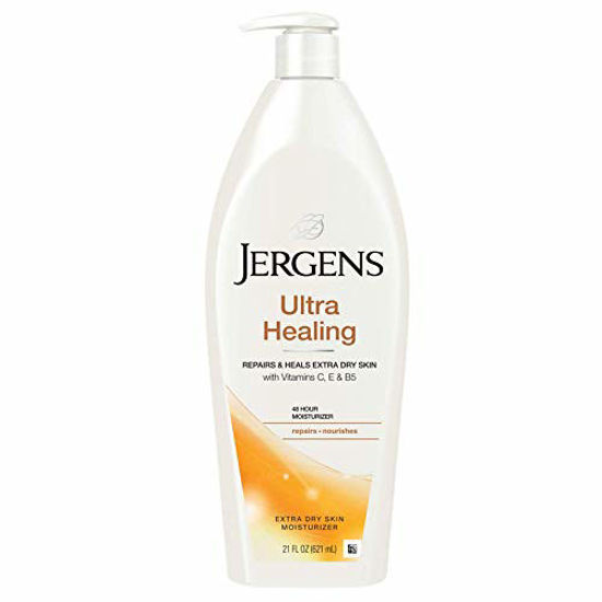 Picture of Jergens Ultra Healing Dry Skin Moisturizer, 21 Ounce, Body and Hand Lotion for Dry Skin, for Quick Absorption into Extra Dry Skin, with HYDRALUCENCE blend, Vitamins C, E, and B5