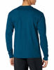 Picture of Hanes Men's Long-Sleeve Beefy Henley T-Shirt - X-Large - Petro Teal