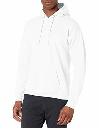 Picture of Hanes Men's Pullover Ecosmart Fleece Hooded Sweatshirt, white, Small