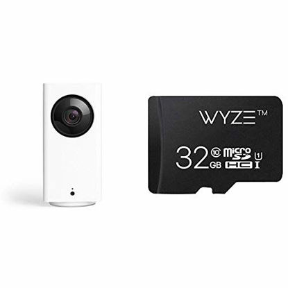 Picture of Wyze Cam Pan 1080p Pan/Tilt/Zoom Indoor Smart Home Camera with Wyze 32GB MicroSD Card Class 10