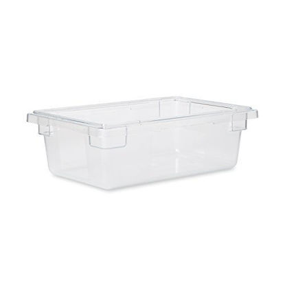 Picture of Rubbermaid Commercial Products Food Storage Box/Tote for Restaurant/Kitchen/Cafeteria, 3.5 Gallon, Clear (FG330900CLR)