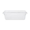 Picture of Rubbermaid Commercial Products Food Storage Box/Tote for Restaurant/Kitchen/Cafeteria, 3.5 Gallon, Clear (FG330900CLR)