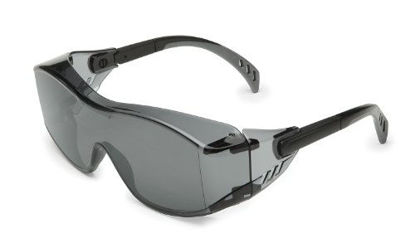 Picture of Gateway Safety 6983 Cover2 Safety Glasses Protective Eye Wear - Over-The-Glass (OTG), Gray Lens, Black Temple