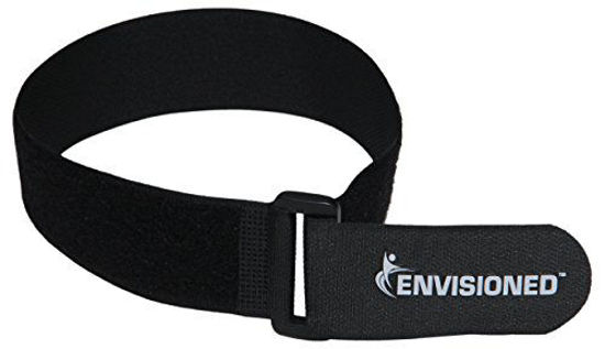 Picture of Reusable Cinch Straps 2" x 20" - 6 Pack, Multipurpose Strong Gripping, Quality Hook and Loop Securing Straps (Black)