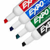 Picture of Expo Low Odor Dry Erase Marker Set with White Board Eraser and Cleaner | Chisel Tip Dry Erase Markers | Assorted Colors, 6-Piece Set with Whiteboard Cleaner