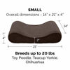 Picture of Furhaven Pet Dog Bed - Orthopedic Micro Velvet Ergonomic Luxe Lounger Cradle Mattress Contour Pet Bed with Removable Cover for Dogs and Cats, Espresso, Small