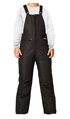 Picture of Arctix Youth Insulated Snow Bib Overalls, Black, Large/Regular