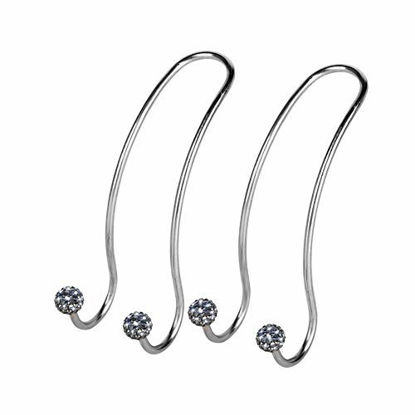 Picture of SAVORI Auto Hooks Bling Car Hangers Organizer Seat Headrest Hooks Strong and Durable Backseat Hanger Storage Universal for SUV Truck Vehicle 2 Pack (Gey)