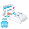 Picture of WaterWipes Unscented Baby Wipes, Sensitive and Newborn Skin, 4 Packs (240 Wipes)