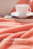 Picture of Bedsure Fleece Blanket Throw Size Coral Lightweight Throw Blanket Super Soft Cozy Microfiber Blanket