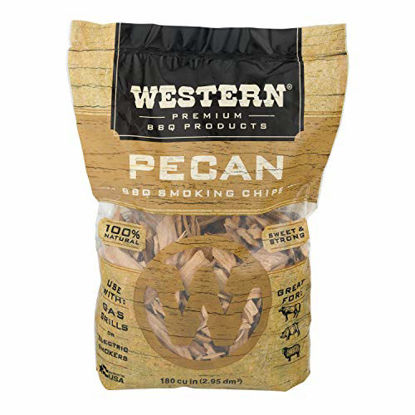 Picture of Western Premium BBQ Products Pecan BBQ Smoking Chips, 180 cu in