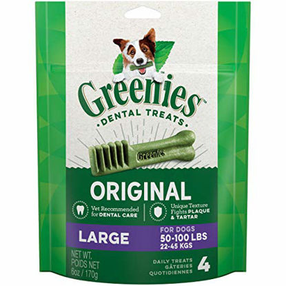 Picture of GREENIES Original Large Dog Natural Dental Treats (50 -100 lb. dogs)