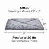 Picture of Furhaven Pet Dog Bed Heating Pad - ThermaNAP Quilted Faux Fur Insulated Thermal Self-Warming Pet Bed Pad for Dogs and Cats, Gray, Small