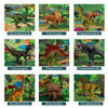 Picture of TEMI Dinosaur Toy Figure w/ Activity Play Mat & Trees, Educational Realistic Dinosaur Playset to Create a Dino World Including T-Rex, Triceratops, Velociraptor, Perfect Gifts for Kids, Boys & Girls