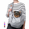 Picture of TOMKAS Small Dog Cat Carrier Sling Hands Free Pet Puppy Outdoor Travel Bag Tote Reversible(Grey - unadjustable Strap for 3-10 lbs)