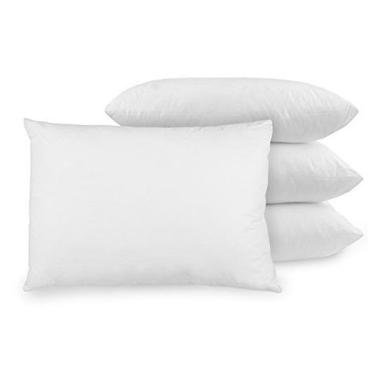 Picture of BioPEDIC 4-Pack bed pillow with Built-In Ultra-Fresh Anti-Odor Technology, Standard Size, White, 4 Count