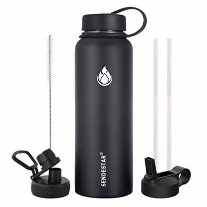 SENDESTAR Straw Lid Compatible with Hydroflask Wide Mouth 12 18 32
