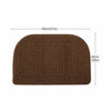 Picture of COSY HOMEER 27X18 Inch Anti Fatigue Kitchen Rug Mats are Made of 100% Polypropylene Half Round Rug Cushion Specialized in Anti Slippery and Machine Washable,Brown(2 pcs)