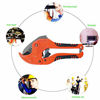 Picture of Zantle Ratchet-type Tube and Pipe Cutter for Cutting O.D. PEX, PVC, and PPR Plastic Hoses and Plumbing Pipes up to 1-5/8" inches, Ideal for Home Working and Plumbers (orange)