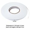 Picture of 2 Rolls Double Sided Foam Tape White PE Foam Tape Sponge Soft Mounting Adhesive Tape (1/4 inch by 50 Feet)