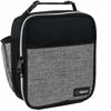 Picture of OPUX Premium Insulated Lunch Box | Soft Leakproof School Lunch Bag for Kids, Boys, Girls | Durable Reusable Work Lunch Pail Cooler for Adult Men, Women, Office Fits 6 Cans (Heather Grey)