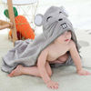 Picture of MICHLEY Animal Hooded Baby Bath Towel Toddler Premium Cotton Absorbent Bathrobe for Girls Boys 0-6T, Mouse