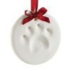 Picture of Pearhead Pet Pawprint Hanging DIY Keepsake Ornament, Dog or Cat, Pet Owner Holiday Christmas Gift, White