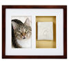 Picture of Pearhead Dog Or Cat Paw Prints Pet Wall Frame With Clay Imprint Kit, Perfect Pet Keepsake Espresso