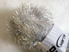 Picture of Large 100 gram skein Silver Light Gray Eyelash Dazzle Ice Metallic Eyelash Yarn