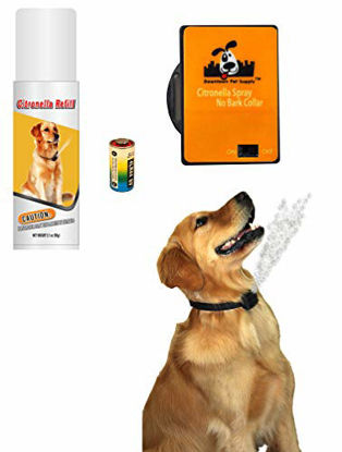 Picture of No Bark Collar Citronella Spray Collar, Anti-Bark Deterrent for Dogs Kit - Safe, Effective, and Humane Dog Barking Control Collar (1 PK)