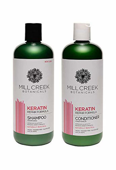 Picture of Mill Creek Botanicals Keratin Shampoo and Conditioner Bundle 14 oz