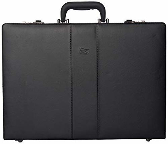 Picture of Solo New York Grand Central Attaché Case Briefcase with Combination Locks, Black