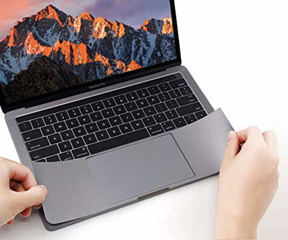 Picture of FORITO Palm Rest Cover Skin with Trackpad Protector Compatible with MacBook Pro 13 Inch Model A2159 A1706 A1708 A1989 , 2019 2018 2017 or 2016 Released(Space Gray)