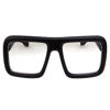 Picture of Thick Square Frame Clear Lens Glasses Eyeglasses Super Oversized Fashion and Costume - Matte Black