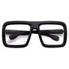 Picture of Thick Square Frame Clear Lens Glasses Eyeglasses Super Oversized Fashion and Costume - Matte Black