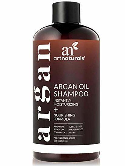 Artnaturals Moroccan Argan Oil Shampoo - (16 Fl Oz / 473ml) - Moisturizing,  Volumizing Sulfate Free Shampoo for Women, Men and Teens - Used for