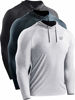 Picture of Neleus Men's 3 Pack Dry Fit Running Shirt Long Sleeve Workout Athletic Shirts with Hoods,5071 Dark Grey,Light Grey,Slate Grey,3XL