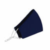 Picture of Washable Face Mask with Adjustable Ear Loops & Nose Wire - 3 Layers, Made in USA (Solid Navy)