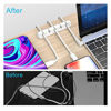 Picture of Cord Organizer, Cable Organizer White Cord Holder, Wire Organizer USB Cable Management Cord Clips, 3 Packs Cable Clips for Car Home and Office (7, 5, 3 Slots)