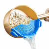 Picture of Auoon Strainer with 2 Clip for Veggies Pasta Ground Meat and More for Pots Pans Heat Resistant Silicone, Blue