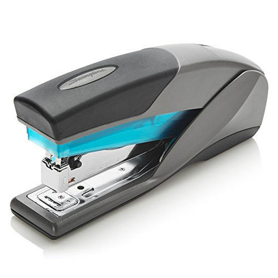 Picture of Swingline Stapler, Optima 25, Full Size Desktop Stapler, 25 Sheet Capacity, Reduced Effort, Blue/Gray (66404) - SWI66404