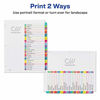 Picture of Avery A-Z Tab Dividers for 3 Ring Binders, Customizable Table of Contents, Multicolor Tabs, 3 Sets (44225)