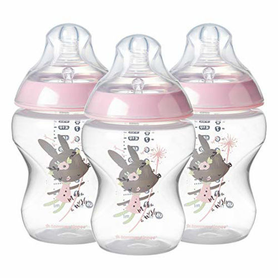 Tommee Tippee Closer to Nature Baby Bottle, Breast-like Nipple Extra Slow  Flow, 5 Ounce (3 Count)