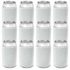 Picture of CSBD Beer Can Coolers Sleeves, Soft Insulated Reusable Drink Caddies for Water Bottles or Soda, Collapsible Blank DIY Customizable for Parties, Events or Weddings, Bulk (12, White)