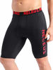 Picture of Neleus Men's Compression Shorts with Pockets 3 Pack,6064,Black/Grey/Red,US 2XL,EU 3XL