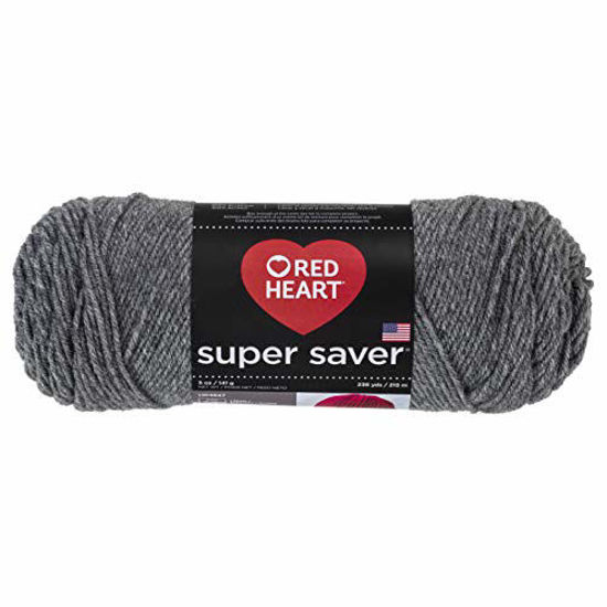 RED HEART Super Saver Yarn, Grey Heather