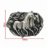 Picture of MASOP Double Wild Horse Metal Animal Belt Buckles Mens Buckle Jeans Accessories