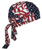 Picture of American USA Skull Cap Set Head Wrap Biker Bandana DO-RAG DOO RAG DU RAG 